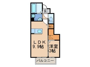 フィールドサイド本城の物件間取画像